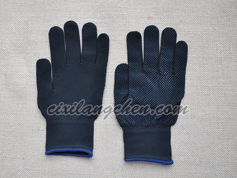 100% poly PVC dotted glove 13T-PVC-001