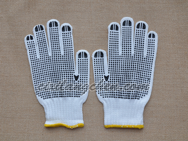 PVC dotted glove 7W-PVC-001